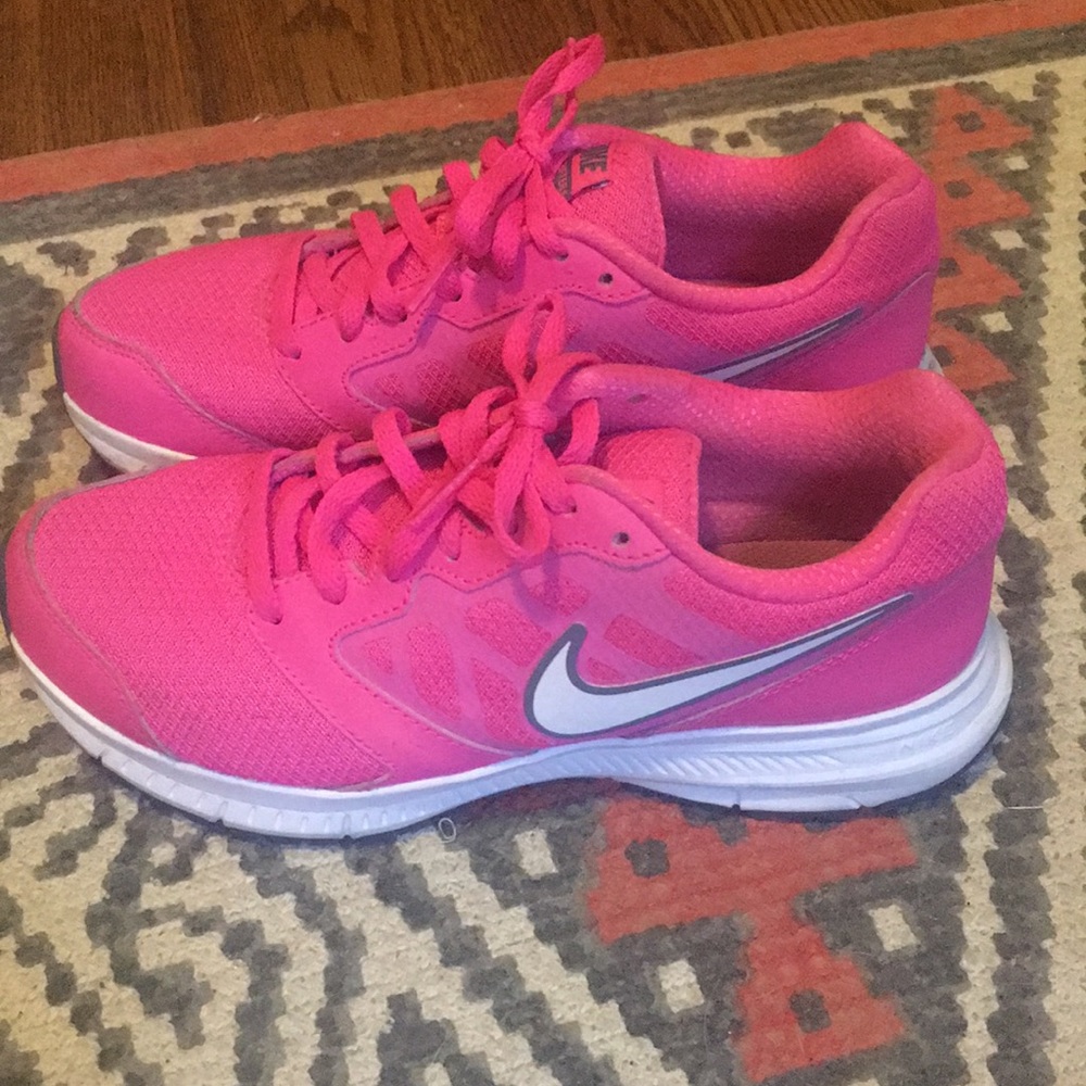 Hot pink Nike running shoes size 6.5